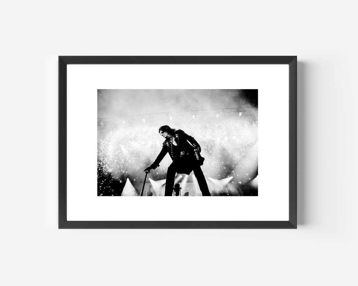 ALICE COOPER FRAMED MUSIC PRINT A3