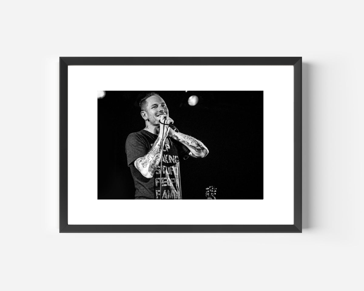 COREY TAYLOR FRAMED MUSIC PRINT A3