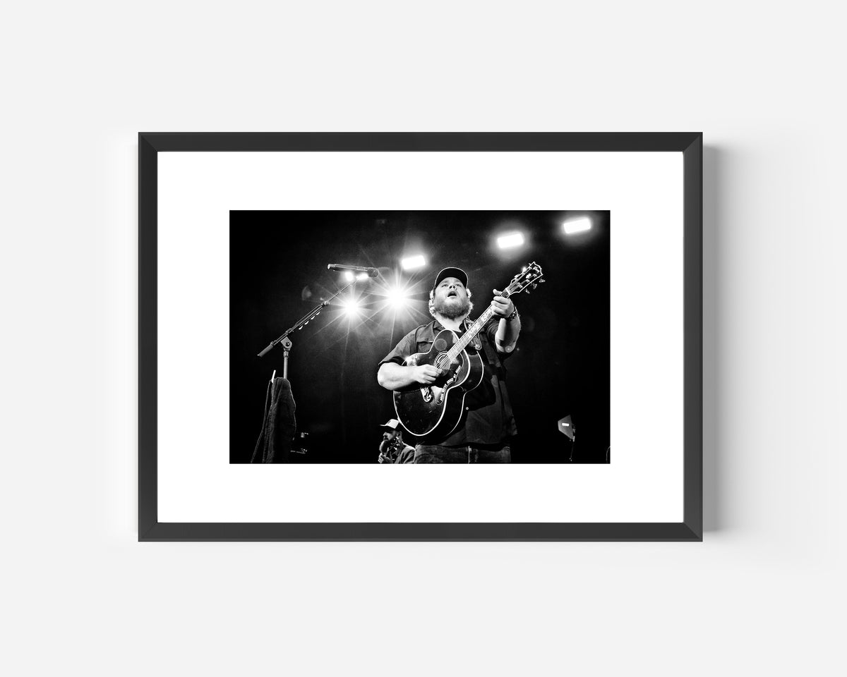 LUKE COMBS FRAMED MUSIC PRINT A3