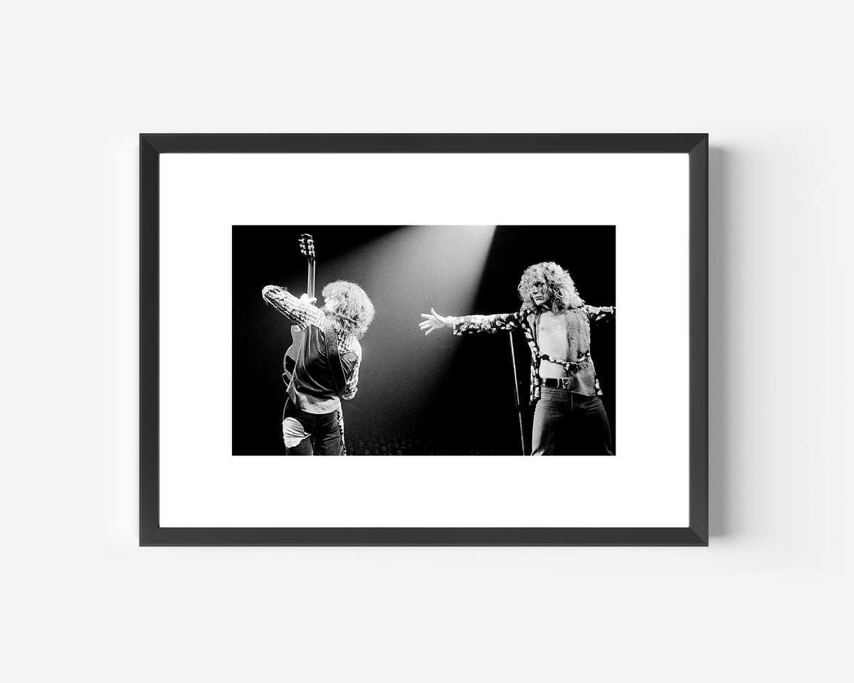 LED ZEPPELIN FRAMED MUSIC PRINT A3