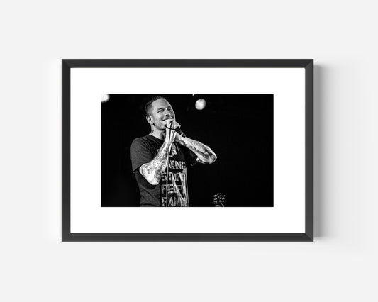 COREY TAYLOR FRAMED MUSIC PRINT A3