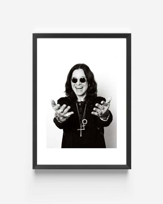 OZZY OSBOURNE FRAMED MUSIC PRINT A3